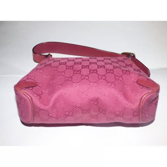 Gucci pink Guccissima leather Horse-bit chain saddle bag - Picture 2 of 11